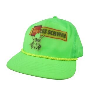 Vintage Les Schwab Tires Zipper Back Trucker Hat